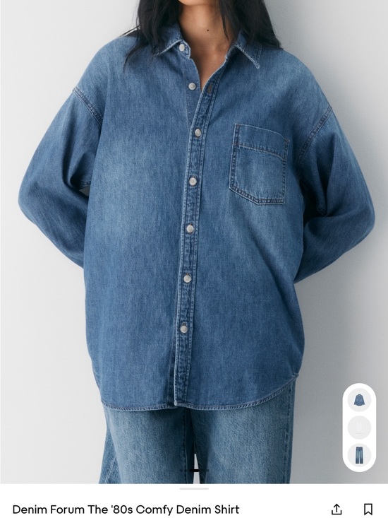 Denim Forum Tops - Denim Forum Blue Denim Button-Down Shirt